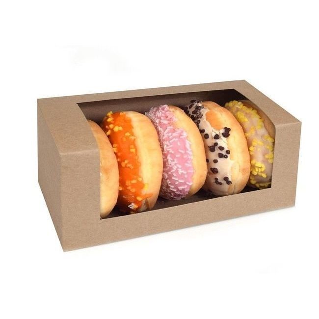 Foto detallada de caja para 2 cupcakes color kraft de 18,5 x 9,5 x 9 cm - House of Marie - 3 unidades