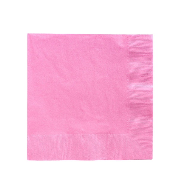 Vista delantera del servilletas de 16,5 x 16,5 cm - 20 unidades en color azul y rosa
