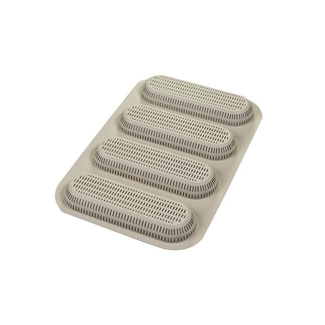 Foto detallada de molde Baguette mini de silicona de 17 x 5,5 cm - Silikomart