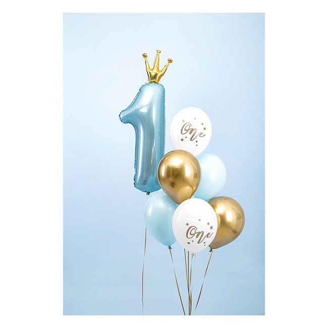 físico abajo Vástago Globos de látex de primer cumpleaños de 30 cm - PartyDeco - 50 unidades por  8,00 €