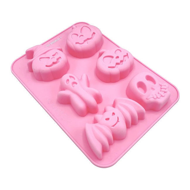Foto detallada de molde de silicona de Halloween de 22 x 16 cm - Happy Sprinkles - 6 cavidades