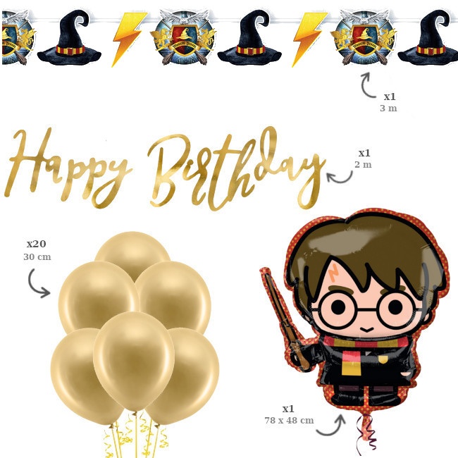 Globos de Harry Potter de 27,5 cm - 6 unidades por 3,75 €