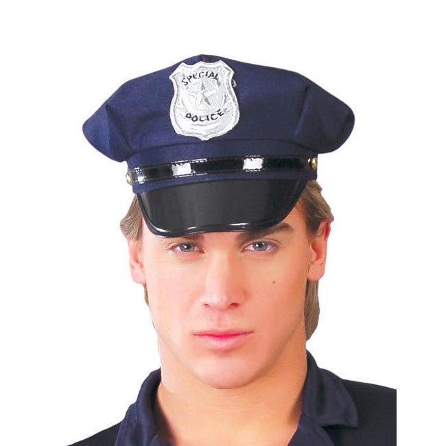 Vista principal del gorra de policía - 58 cm en stock