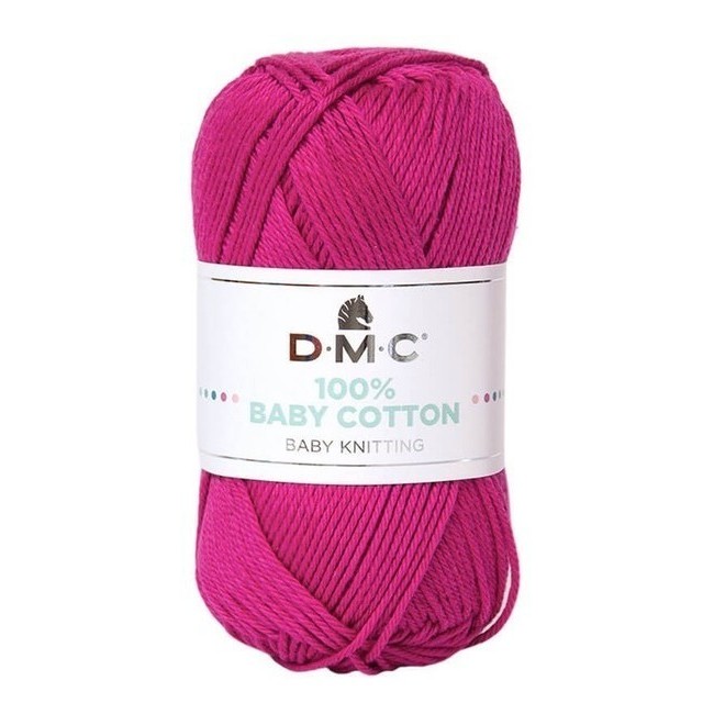 Vista frontal del 100% Baby Cotton de 50 g - DMC en stock