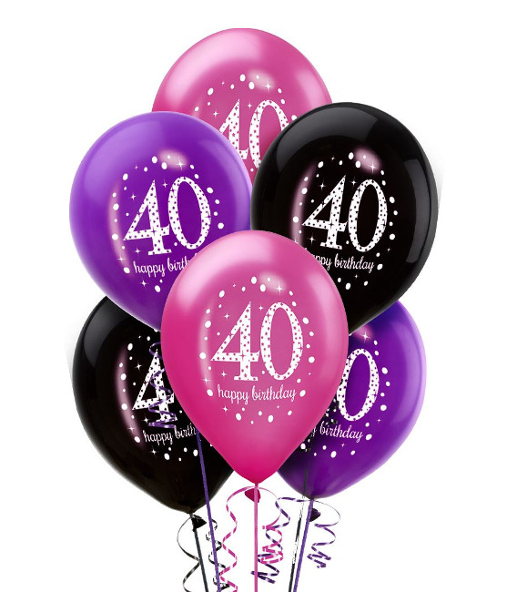 Vista principal del globos de Pink Birthday de 28 cm - Sempertex - 6 unidades en stock