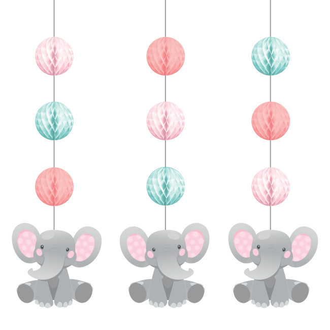 Vista principal del colgantes decorativos de Elephant Baby Girl - 3 unidades en stock