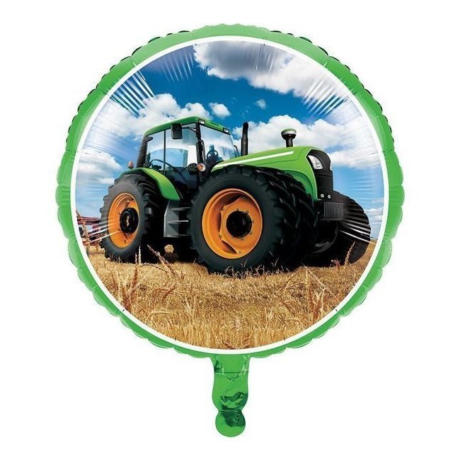 Vista principal del globo redondo de Tractor de 46 cm - Creative Converting en stock