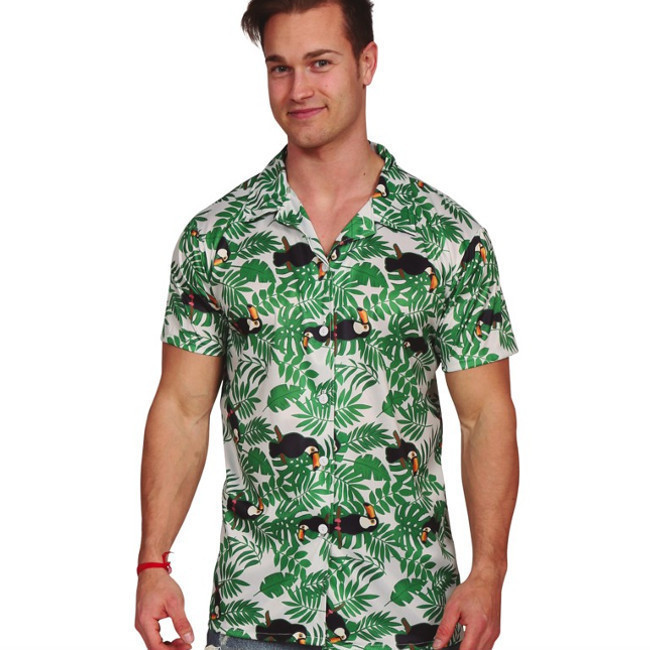 Camiseta Disfraz de Hawaiano para Hombre