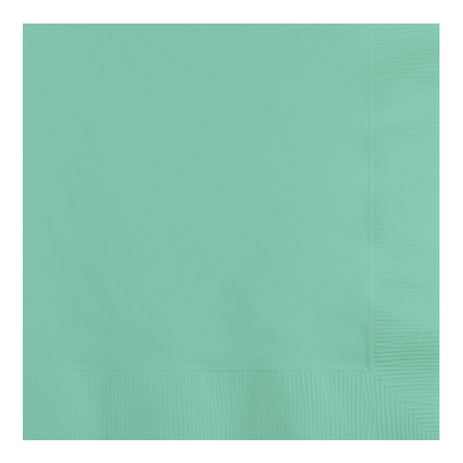 Vista delantera del servilletas de 16,5 x 16,5 cm - Creative Converting - 20 unidades en color amarillo, azul bebé, azul marino, blanco, dorado, lila, naranja, negro, plateado, rojo, rosa, rosa bebé, verde, verde menta y verde oscuro