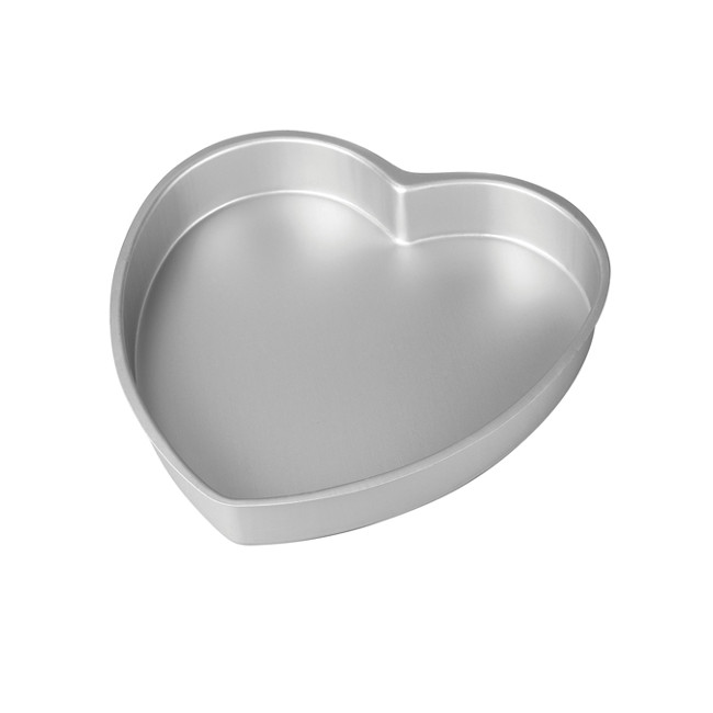 Vista principal del molde corazón de aluminio de 30 x 7,5 cm - Decora en stock