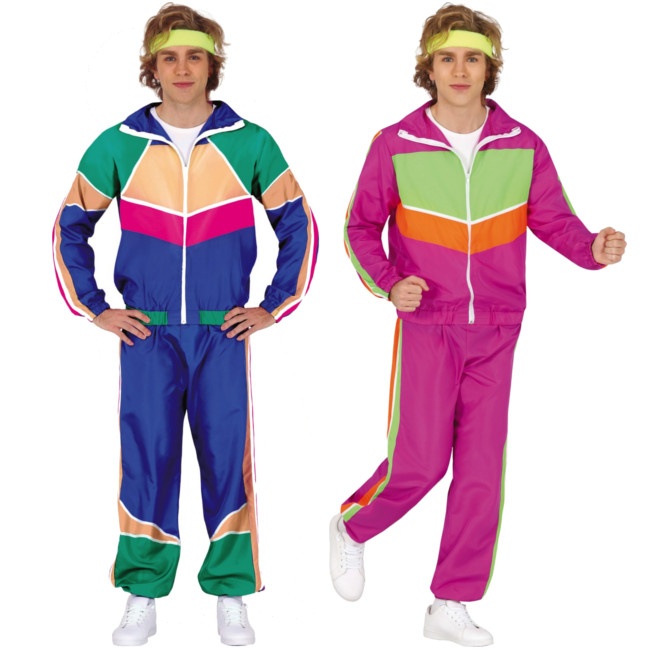 Disfraz de gimnasta de los 80 de colores para hombre por 28,50 €