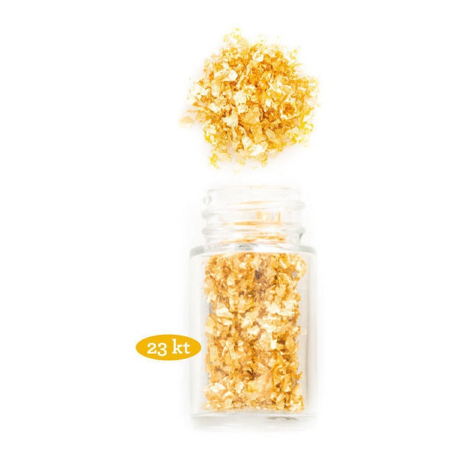 Oro comestible en copos 23 kilates de 0,125 gr - Decora por 59,00 €