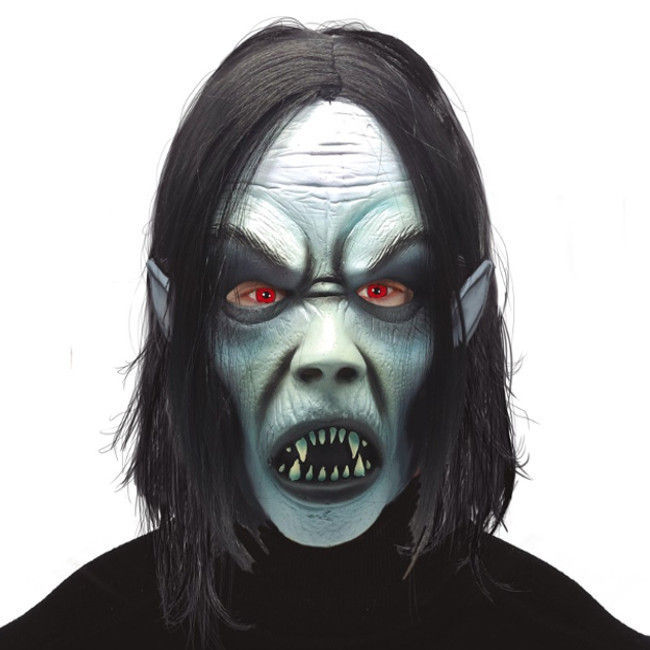 Hostil Decremento Interprete Máscara de vampiro terrorífico con pelo de látex por 14,75 €