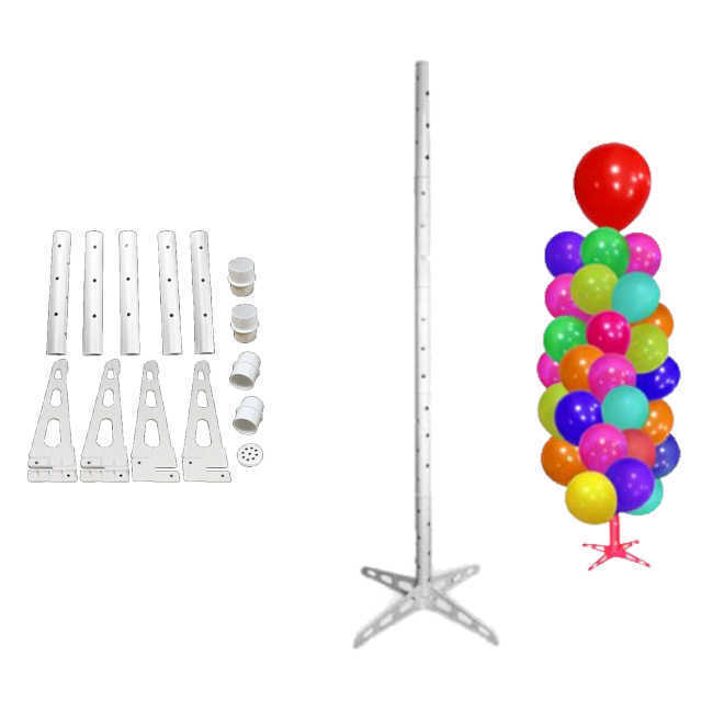 Columna para globos con base cuadrada de 2,10 m - 7 piezas - Liragram por  52,75 €