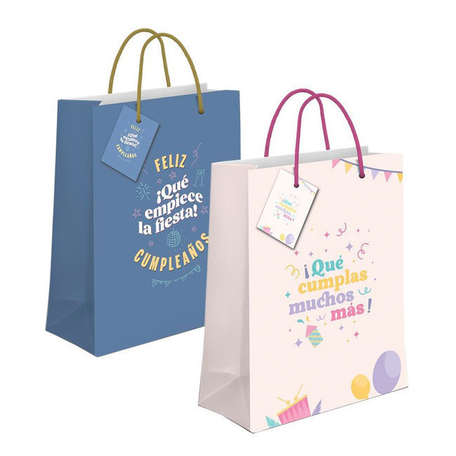 Bolsa regalo de 32 x 26 x 10 cm de Cumpleaños - 1 unidad por 1,25 €