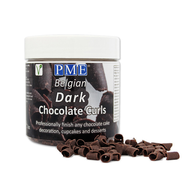 Vista principal del chocolate en virutas de 85 gr - PME en stock