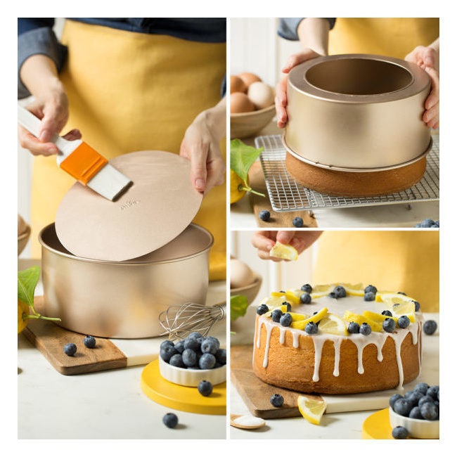 Round Cake Pan Fondo Desmontable Molde Pastel Chiffon 6  8