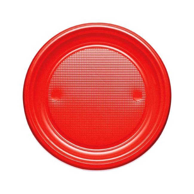 Vista principal del platos redondos de 28 cm - Maxi products - 2 unidades en color azul pastel, negro, rojo y rosa pastel