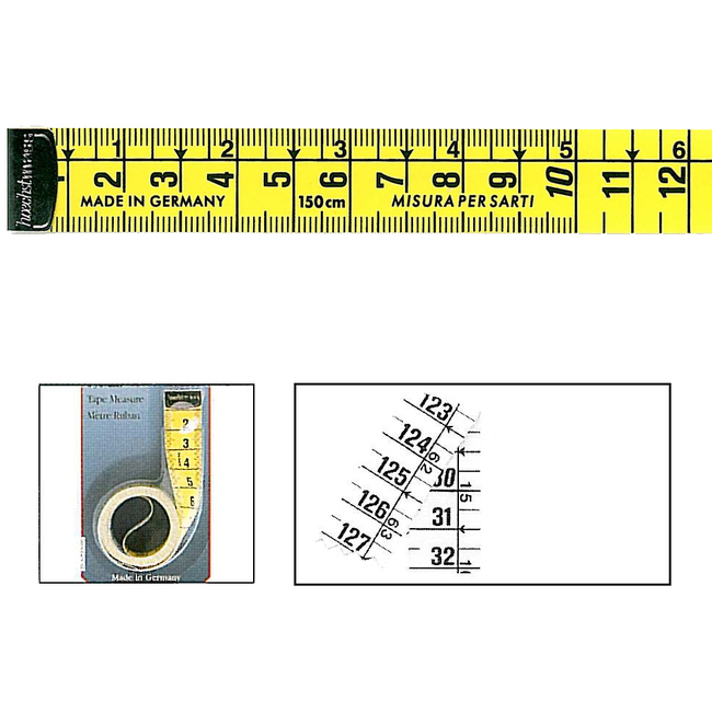 Cinta métrica de costura de 1,50 m x 1,9 cm - Hoechstmass por 2,50 €