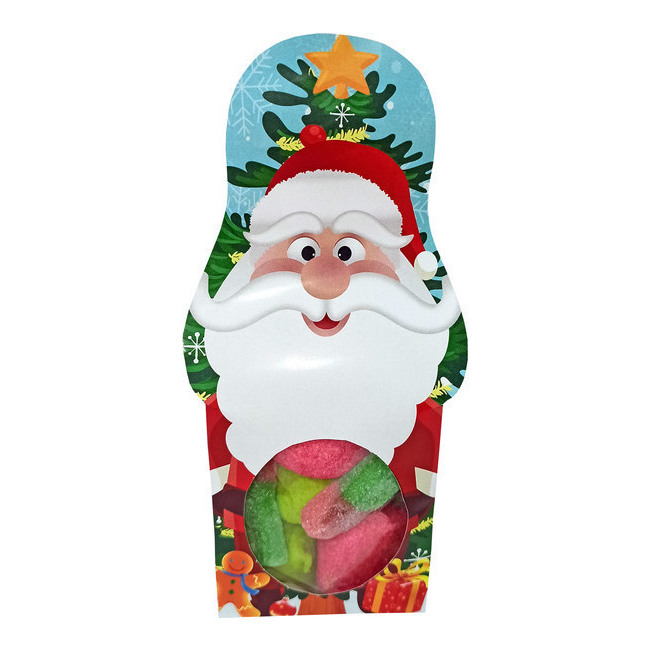 Vista principal del caja de chuches de Papá Noel de 52 gr en stock
