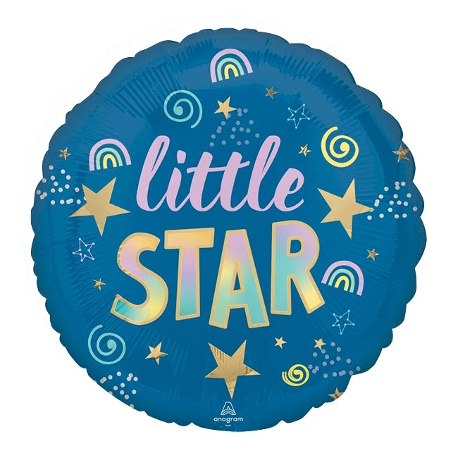 Foto detallada de globo redondo de Little Star de 43 cm - Anagram