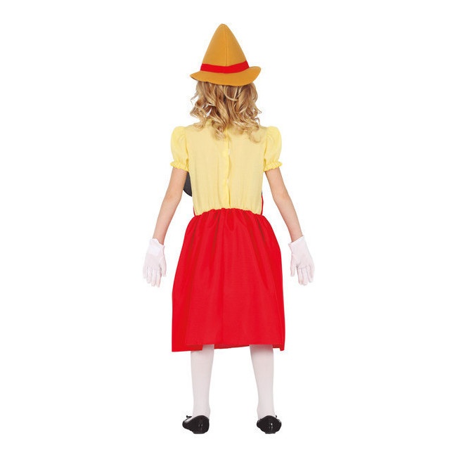 Disfraz de marioneta Pinocho niña por 15,75