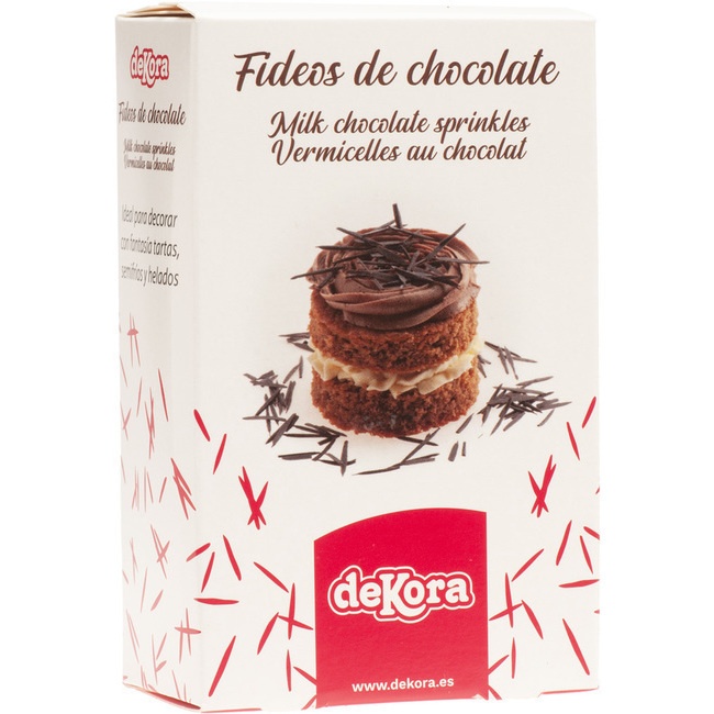 Foto detallada de fideos de chocolate de 50 gr - Dekora