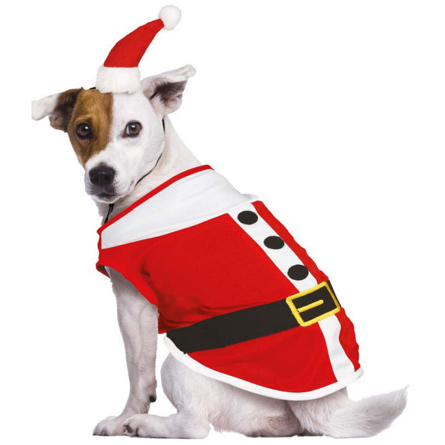Pavimentación sensibilidad Documento Disfraz para perro de Santa Claus por 4,95 €