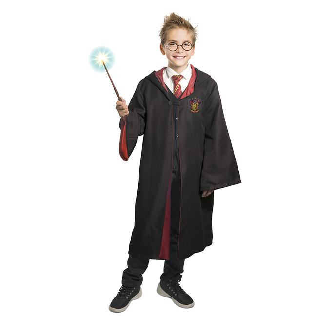 Vista delantera del disfraz de Harry Potter infantil en tallas 5 a 11 años