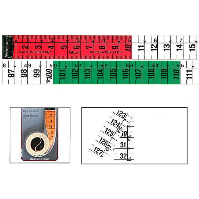 Cinta métrica de costura de 1,50 m x 1,9 cm especial - Hoechstmass por 2,75  €