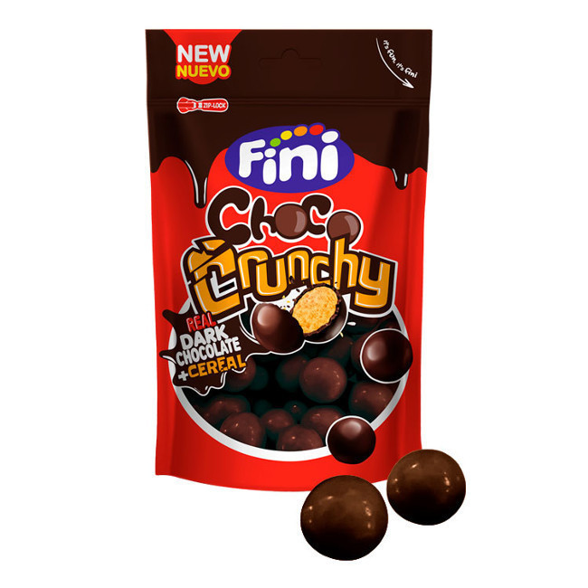 Vista principal del bolas chococrunchy de sabores - Fini - 115 gr en stock