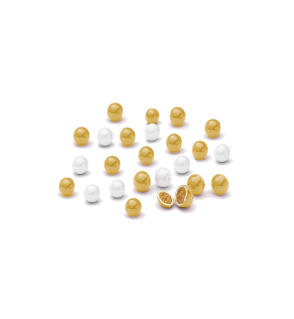 Vista principal del mini bolas chococranch - 450 gr en color blanco y azul, blanco y dorado y blanco y rosa