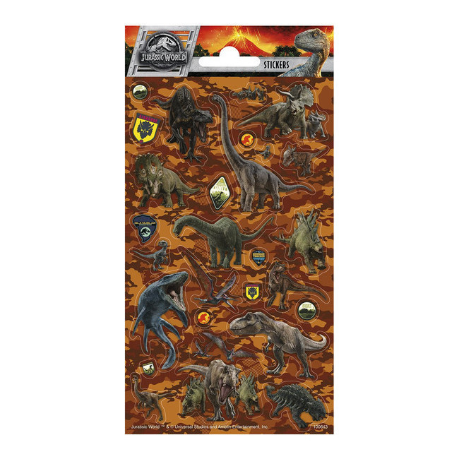 Pegatinas de Dinosaurios World - 1 hoja por 1,00 €