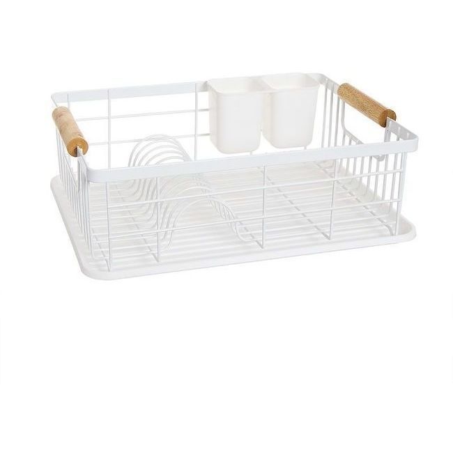 Escurreplatos de 42 x 30 x 15 cm blanco - DCasa por 27,00 €