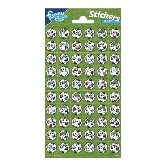 Pegatinas de deportes pelotas de fútbol - 1 hoja por 0,95 €