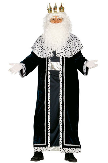 Vista principal del disfraz de Rey Mago elegante disponible también en talla XL