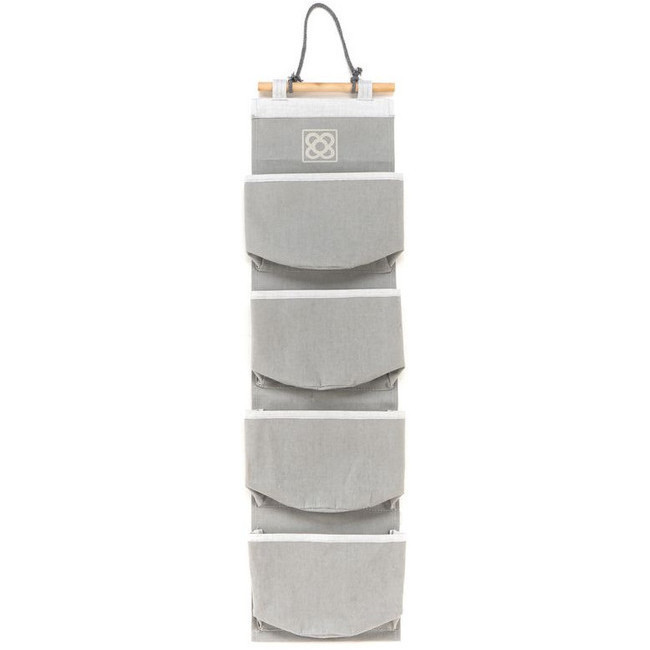 Organizador Colgante de Bolsillo Clóset Soft Gris Bigso®