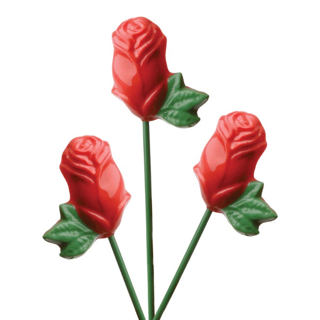 Foto detallada de moldes de rosas para chocolates de 24 x 21,5 cm - PME - 4 cavidades