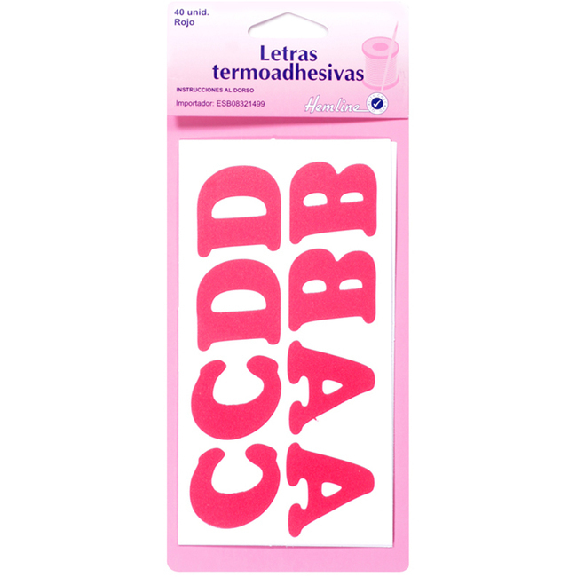 Letras termoadhesivas - Hemline - 40 unidades por 3,25 €