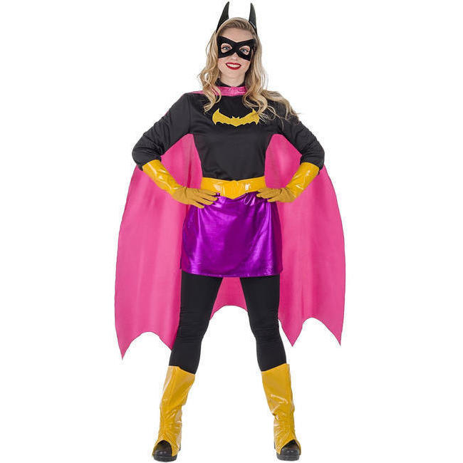 Gárgaras Curso de colisión Con Disfraz de héroe murciélago rosa para mujer por 29,50 €