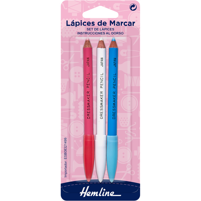 Vista principal del lápices de marcar de colores - Hemline - 3 unidades en stock