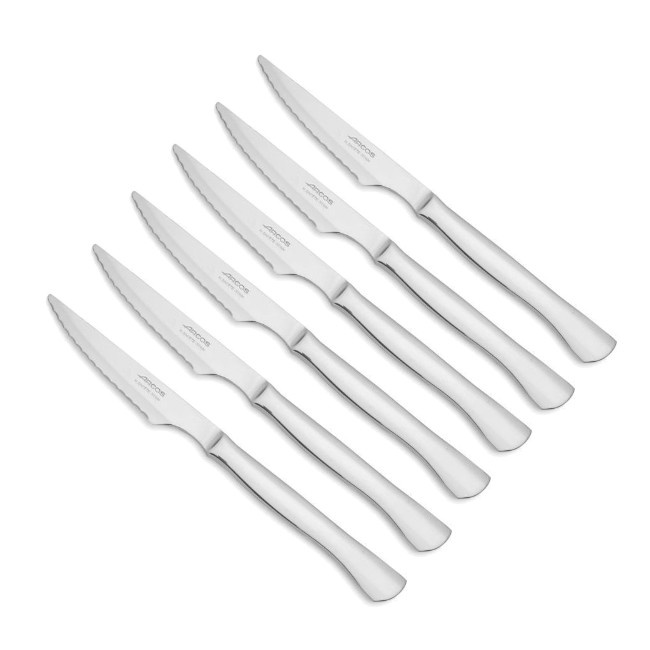 Set de 6 cuchillos chuleteros de 11 cm de hoja Steel-Force - Arcos por  29,95 €