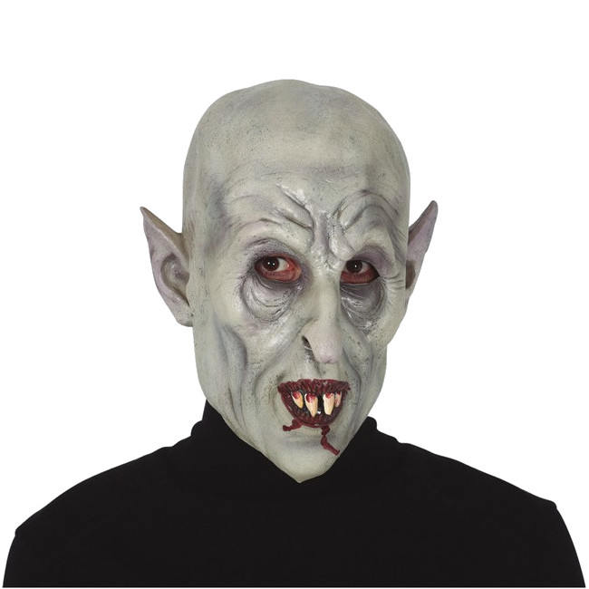 Vista delantera del máscara de vampiro Nosferatu de látex en stock