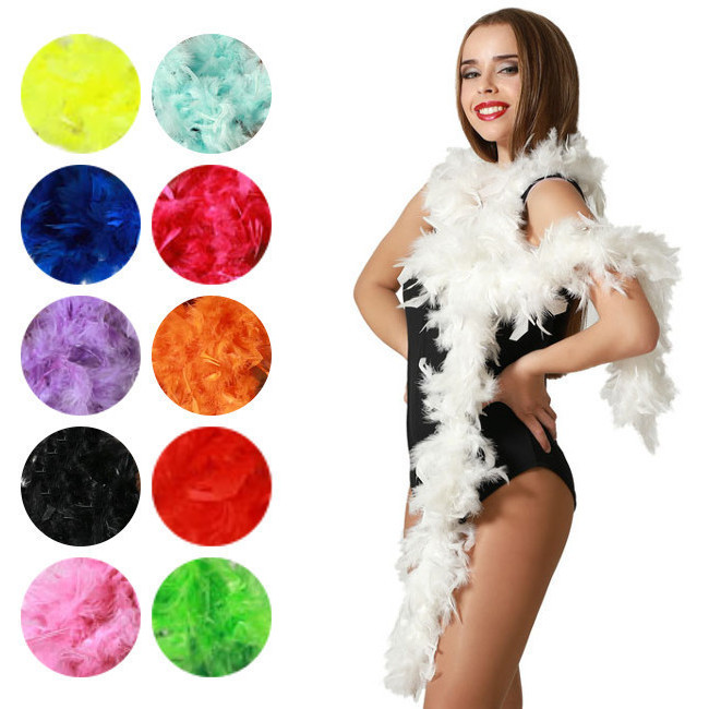 Boas de plumas. Varios colores. Largos 200 cm 45 gr. peso