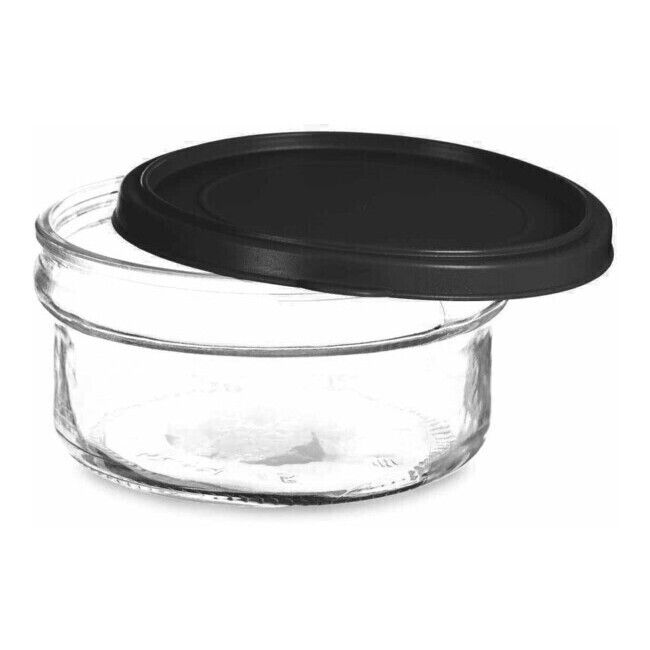 Tupper de cristal redondo de 1300 ml con tapa