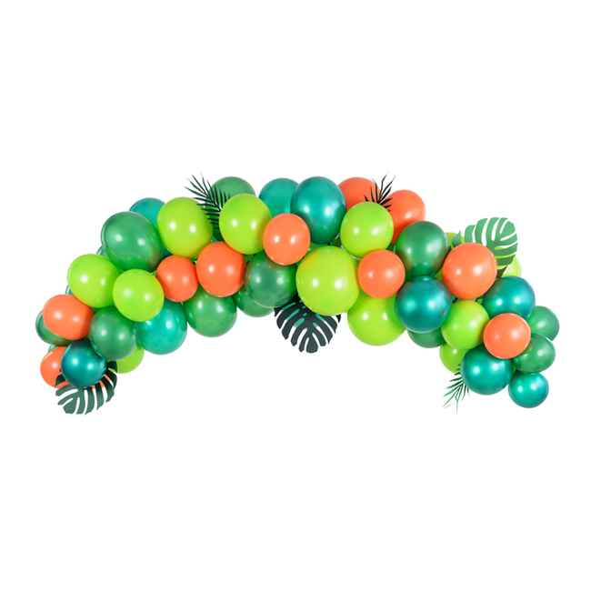 Guirnalda de globos verde y naranja de 2 m - PartyDeco - 61 unidades por  19,00 €