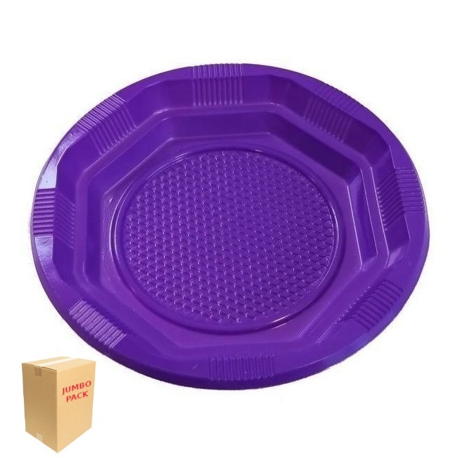 Platos de 13,5 cm de plástico de colores - 1920 unidades