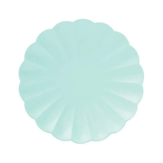 Platos de 18 cm redondos compostables Meri - 8 unidades
