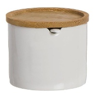 Azucarero con tapa de bambú