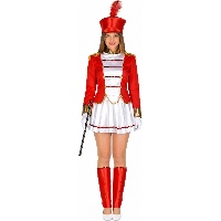 Disfraz de majorette artística para mujer